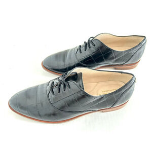 Cole Haan | Grand Series 360 Women's Black Lace Up Croc Oxford Shoes Size 5.5